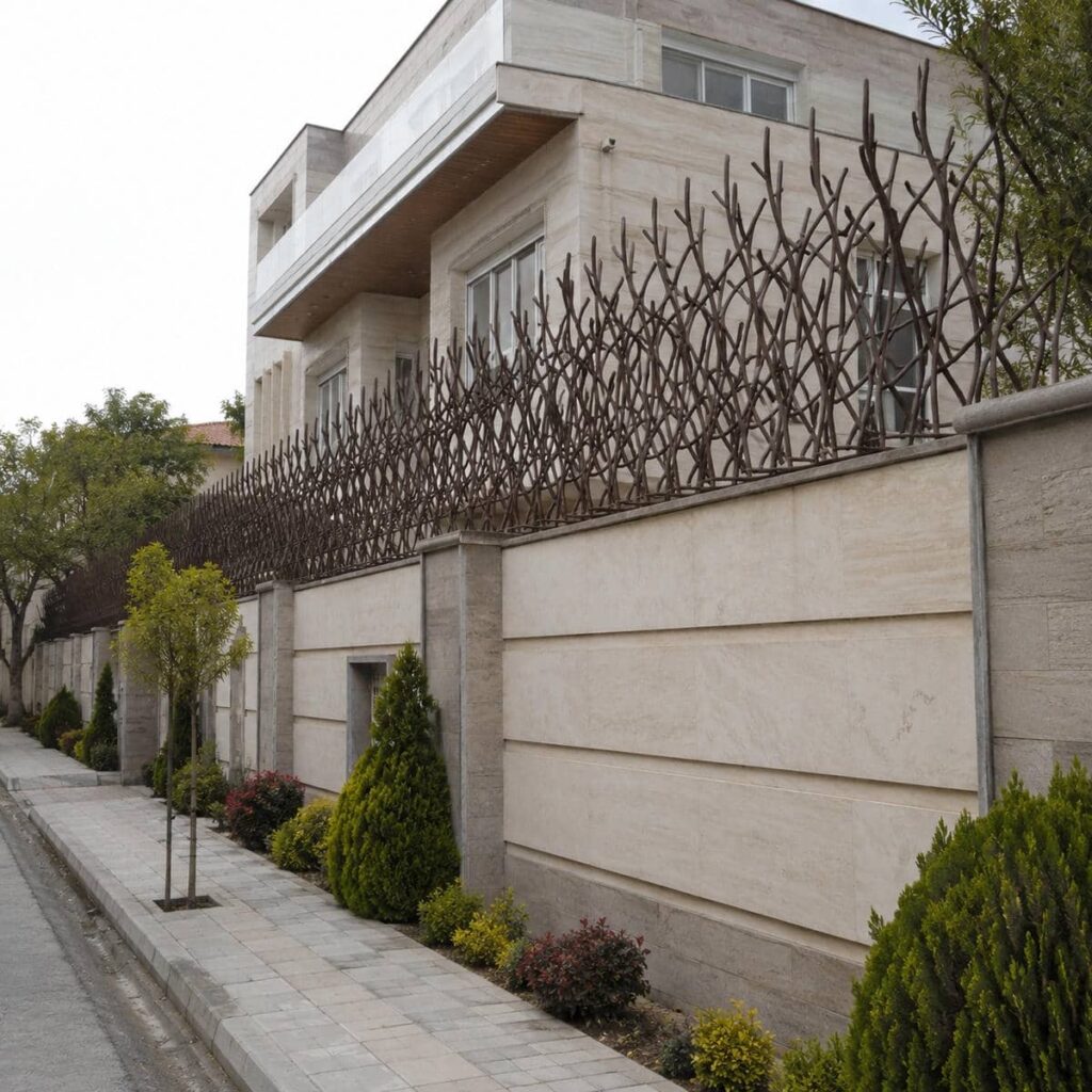 حفاظ دیوار با فرم شاخ گوزنی