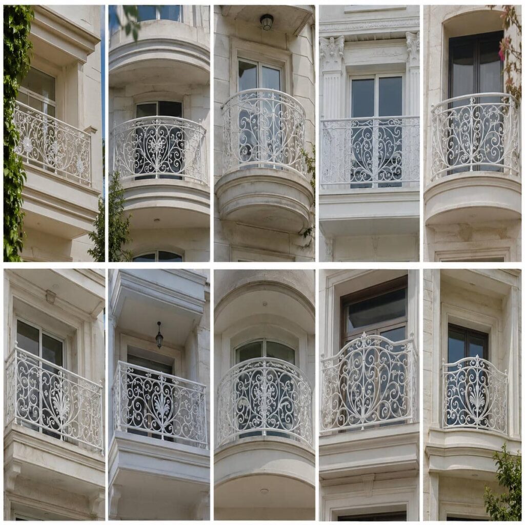 نرده پله ویلایی با طراحی ساده و کاربردی