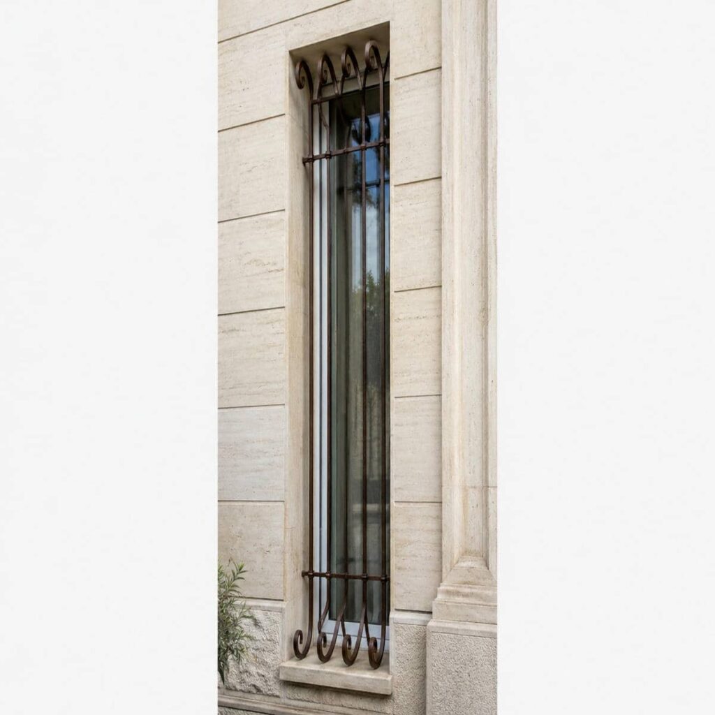 نرده پنجره فلزی نما